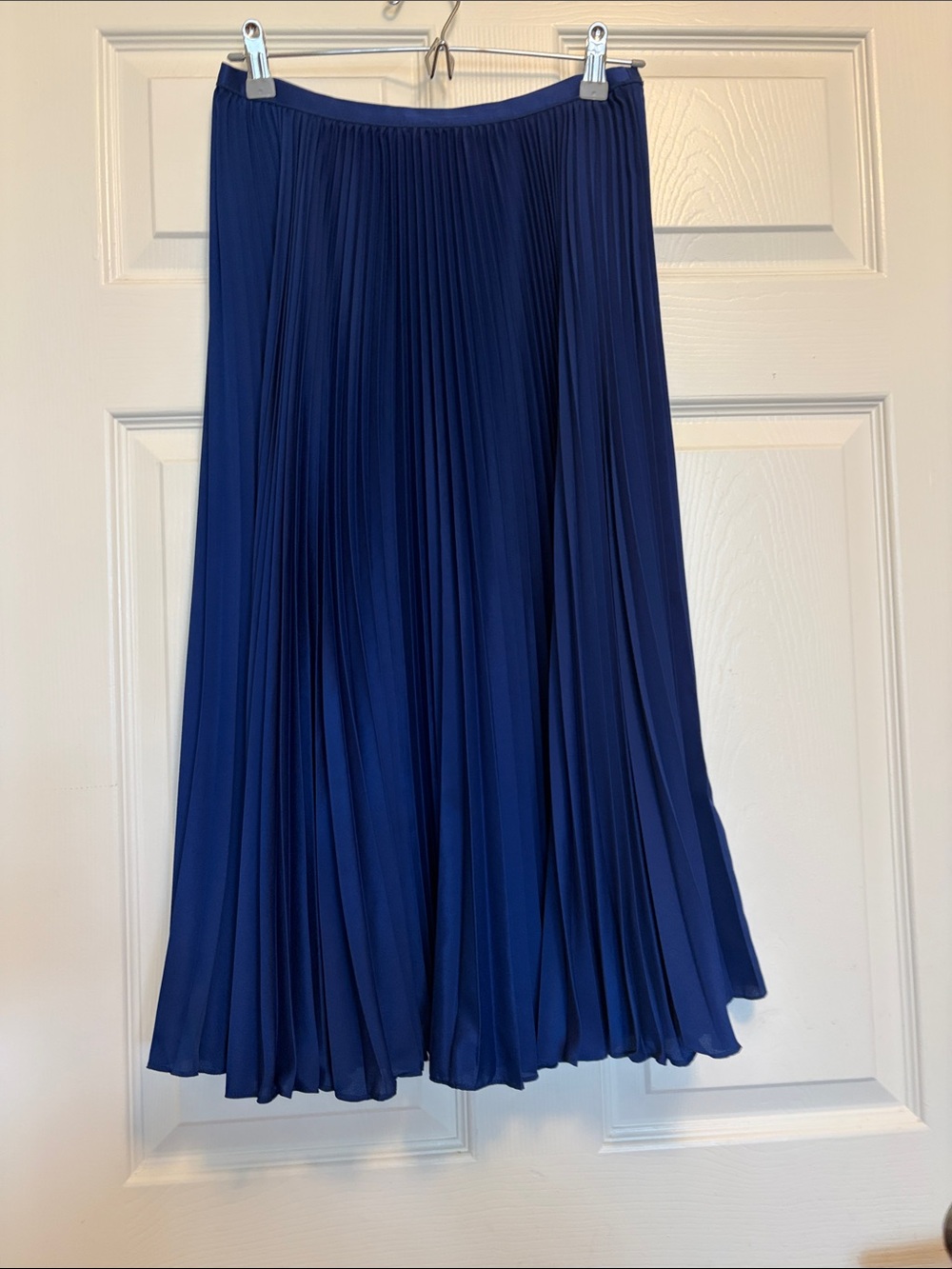 Polo Ralph Lauren Pleated Maxi Skirt Royal Blue M NWOT
